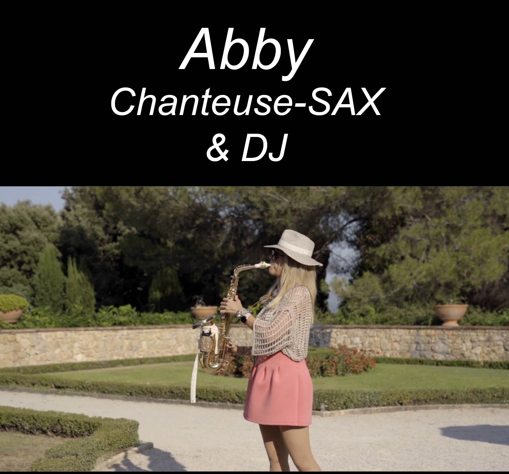 MARIAGE VAR : une chanteuse saxophoniste cocktail